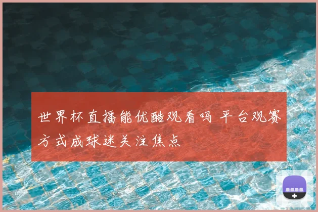 世界杯直播能优酷观看吗 平台观赛方式成球迷关注焦点